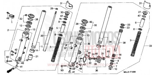 FRONT FORK (ST1100) ST1100Y de 2000
